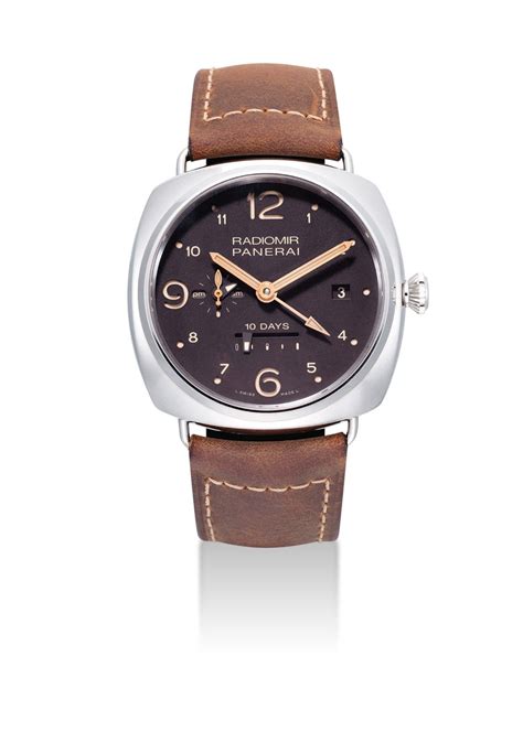 Panerai. A fine and rare stainless steel limited edition cushion 